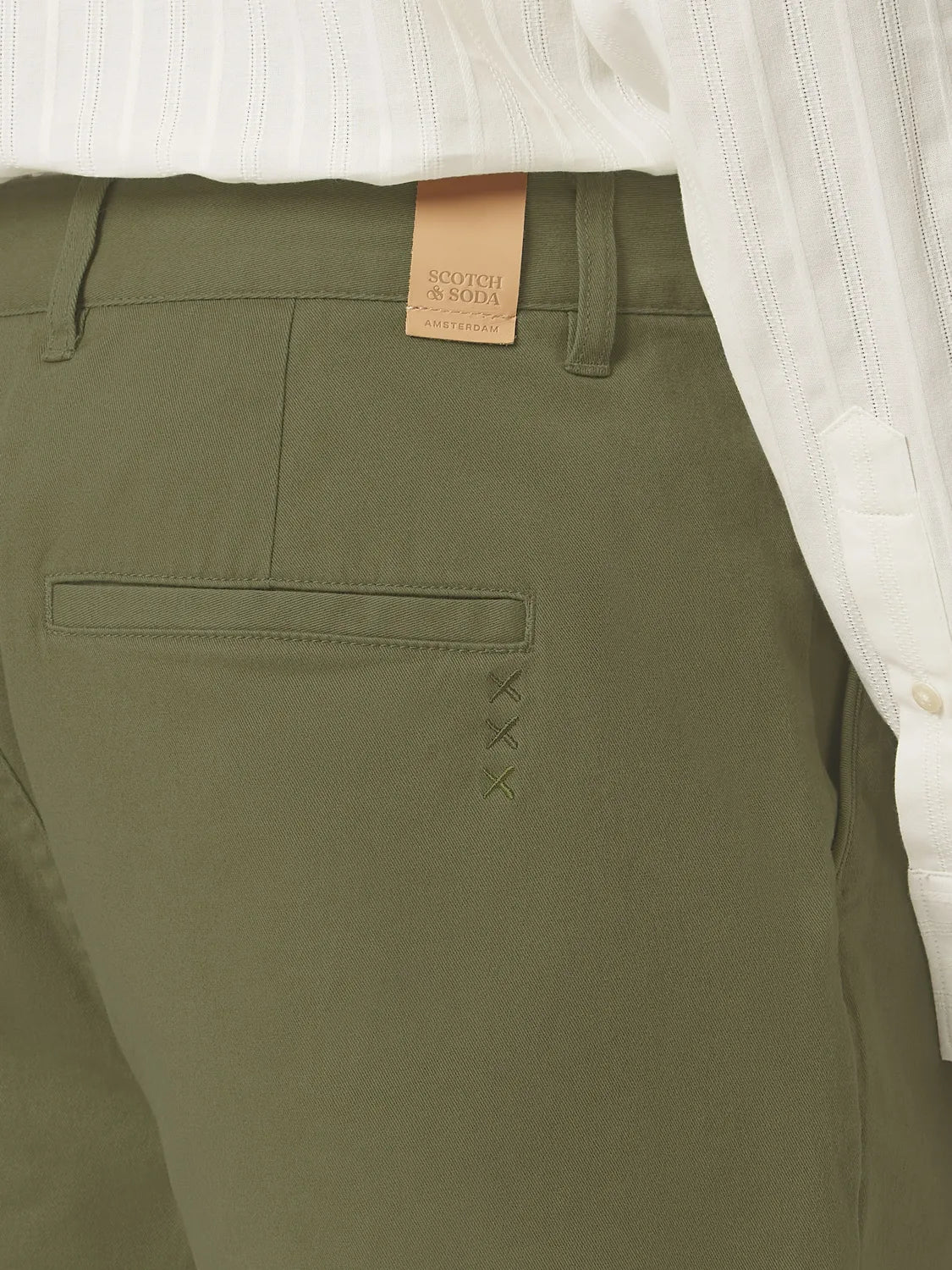 Stuart Washed Cotton-Blend Regular Fit Short