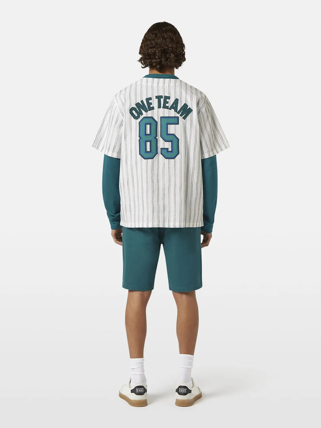 Relaxed-Fit Baseball Short Sleeve Shirt