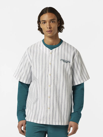 Relaxed-Fit Baseball Short Sleeve Shirt