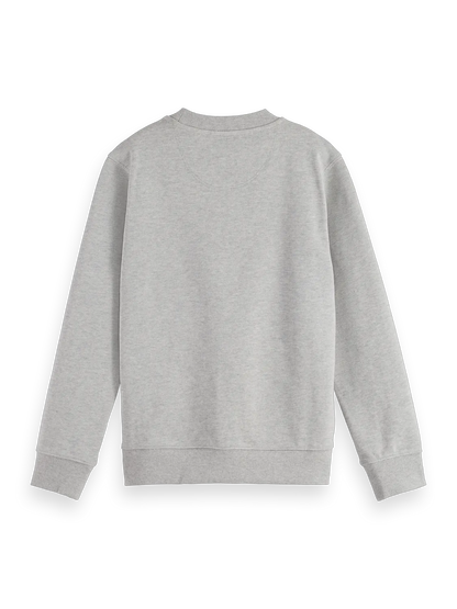 Boys' Core Regular-Fit Logo Badge Crewneck Sweatshirt
