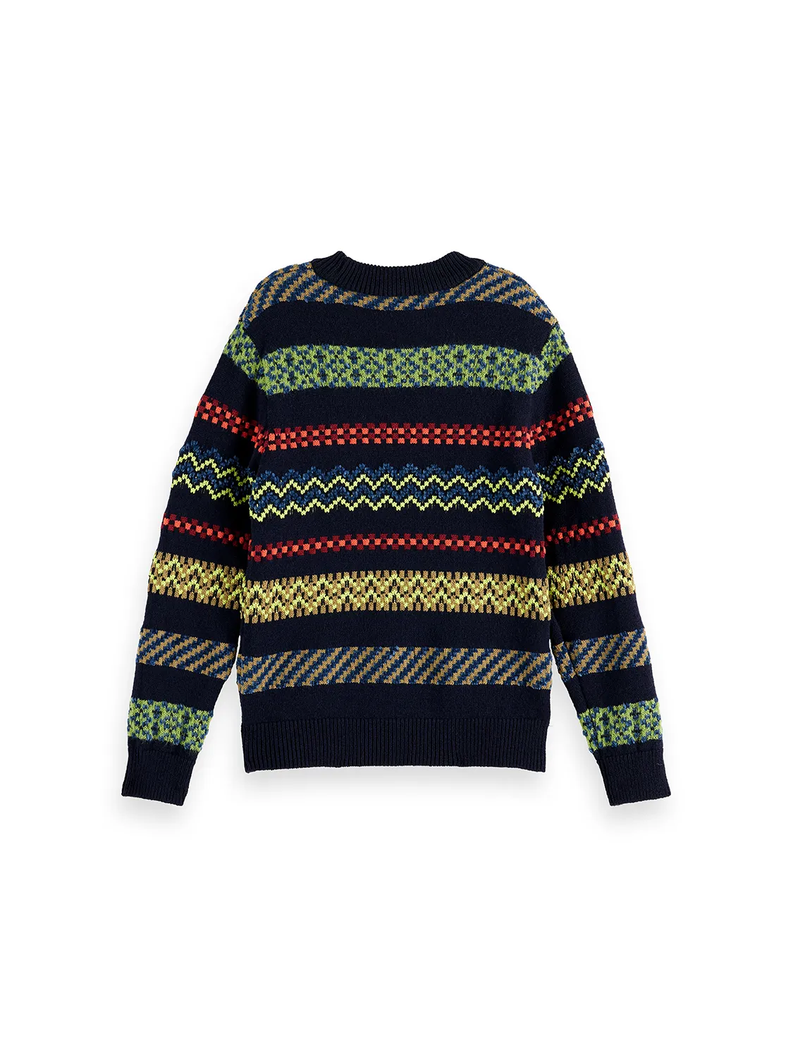 Regular-Fit Festive Jacquard Pullover