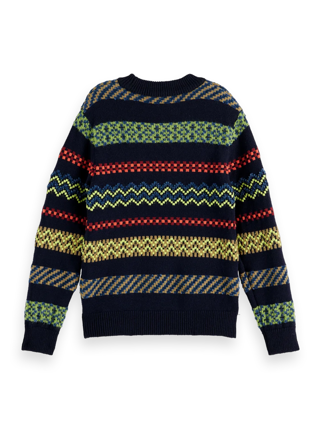 Regular-Fit Festive Jacquard Pullover