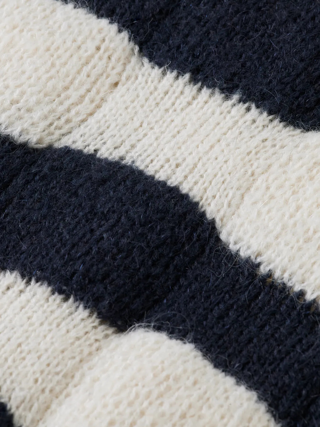 Girls' Loose-Fit Chunky Striped Pullover