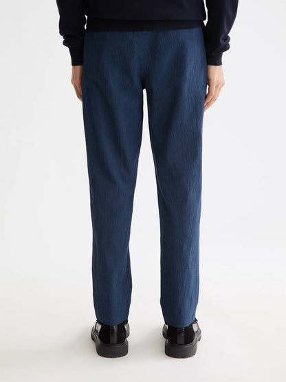 Finch - Cotton Blend Seersucker Tapered Fit Jogger