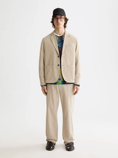 Otis - Relaxed Straight-Fit Cotton Linen Twill Chino
