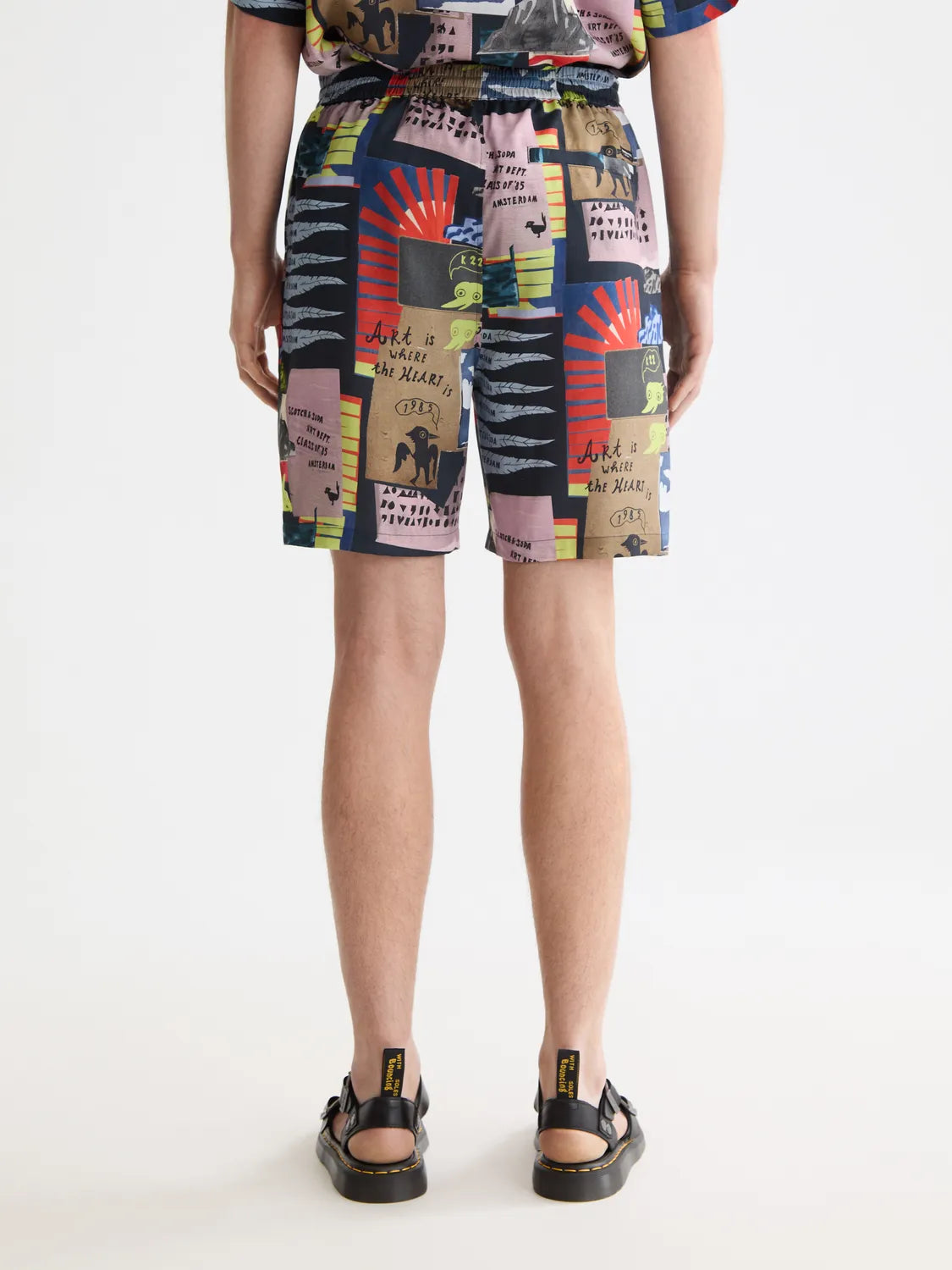 Fave - Printed Tencel Regular Fit Bermuda Shorts