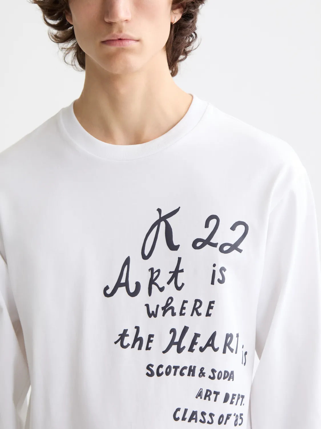 Relaxed-Fit Long-Sleeved Artwork T-Shirt