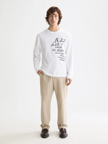 Relaxed-Fit Long-Sleeved Artwork T-Shirt
