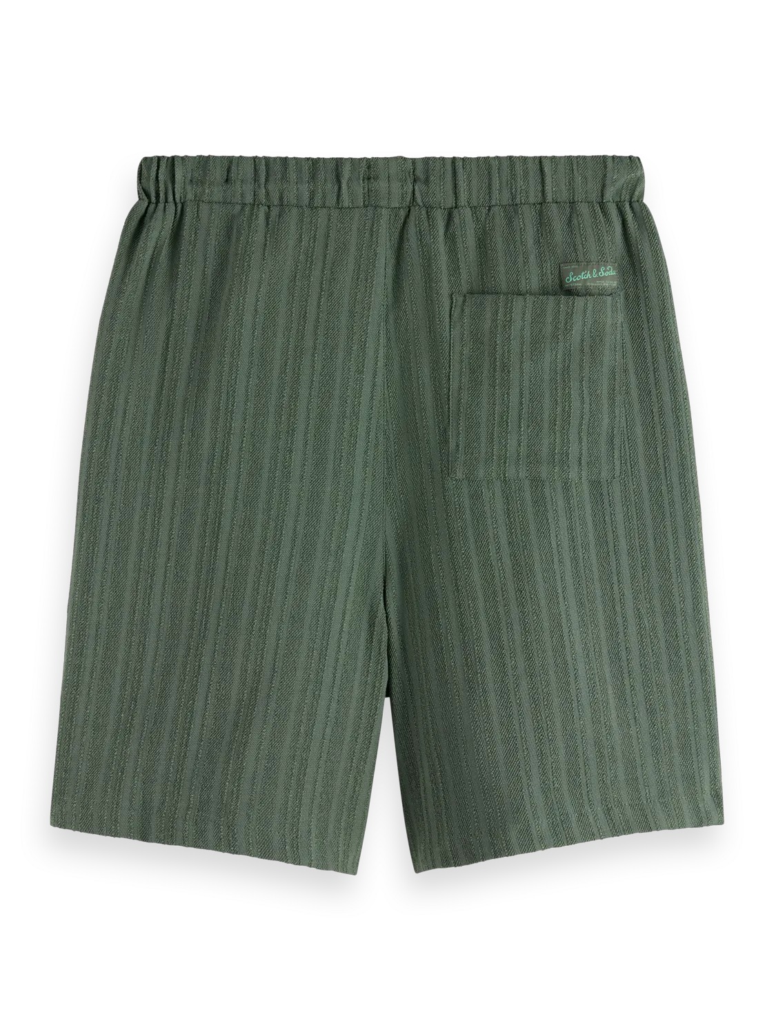 Fave - Tonal Striped  Regular Fit Bermuda Shorts