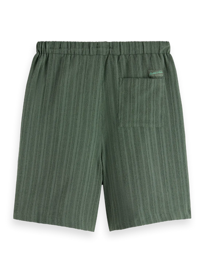 Fave - Tonal Striped  Regular Fit Bermuda Shorts