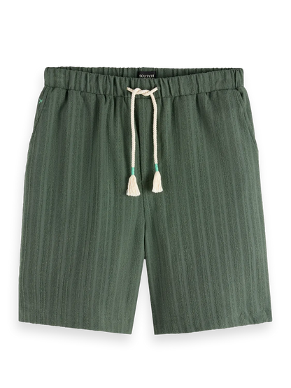 Fave - Tonal Striped  Regular Fit Bermuda Shorts