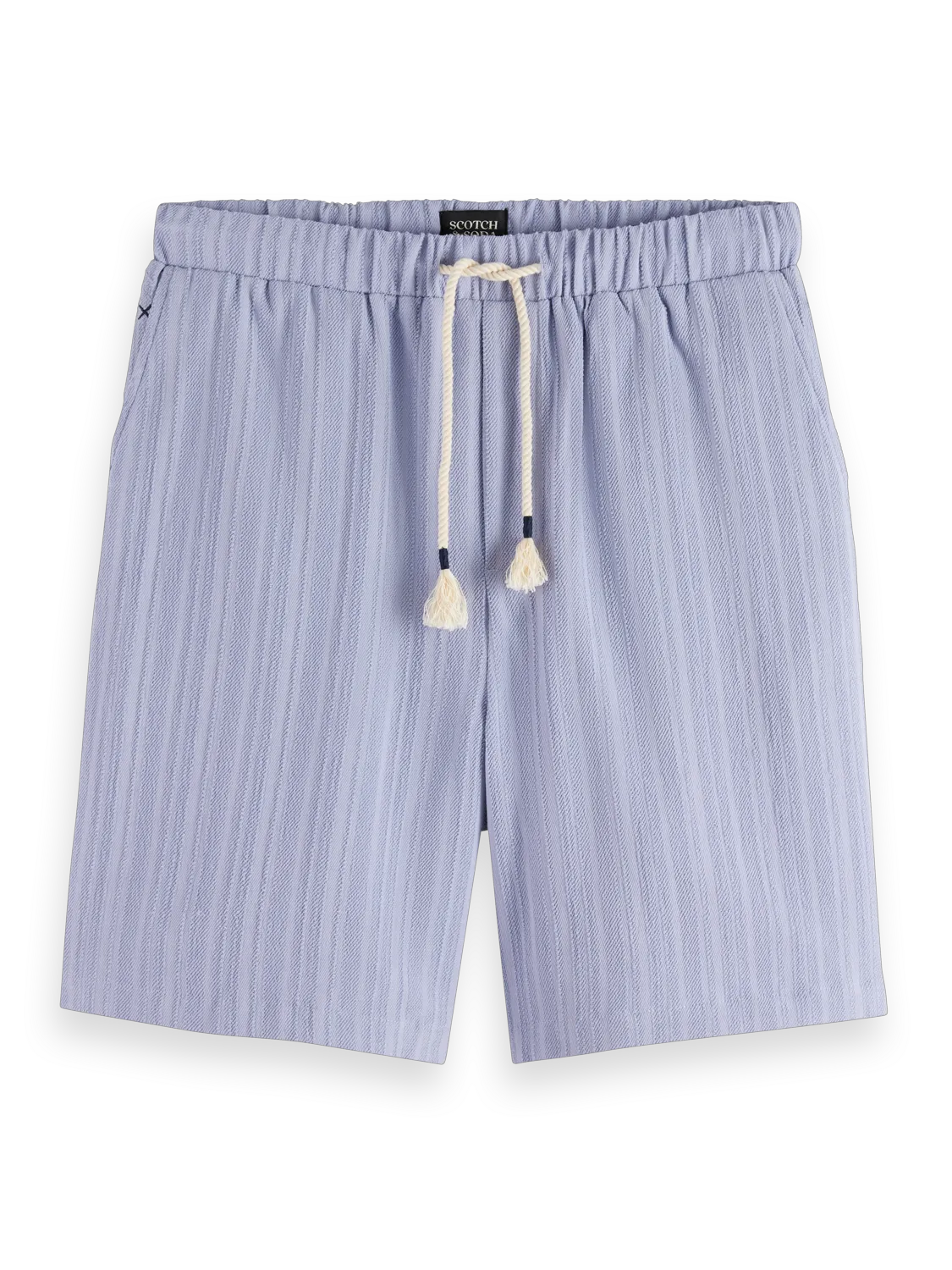 Fave - Tonal Striped  Regular Fit Bermuda Shorts