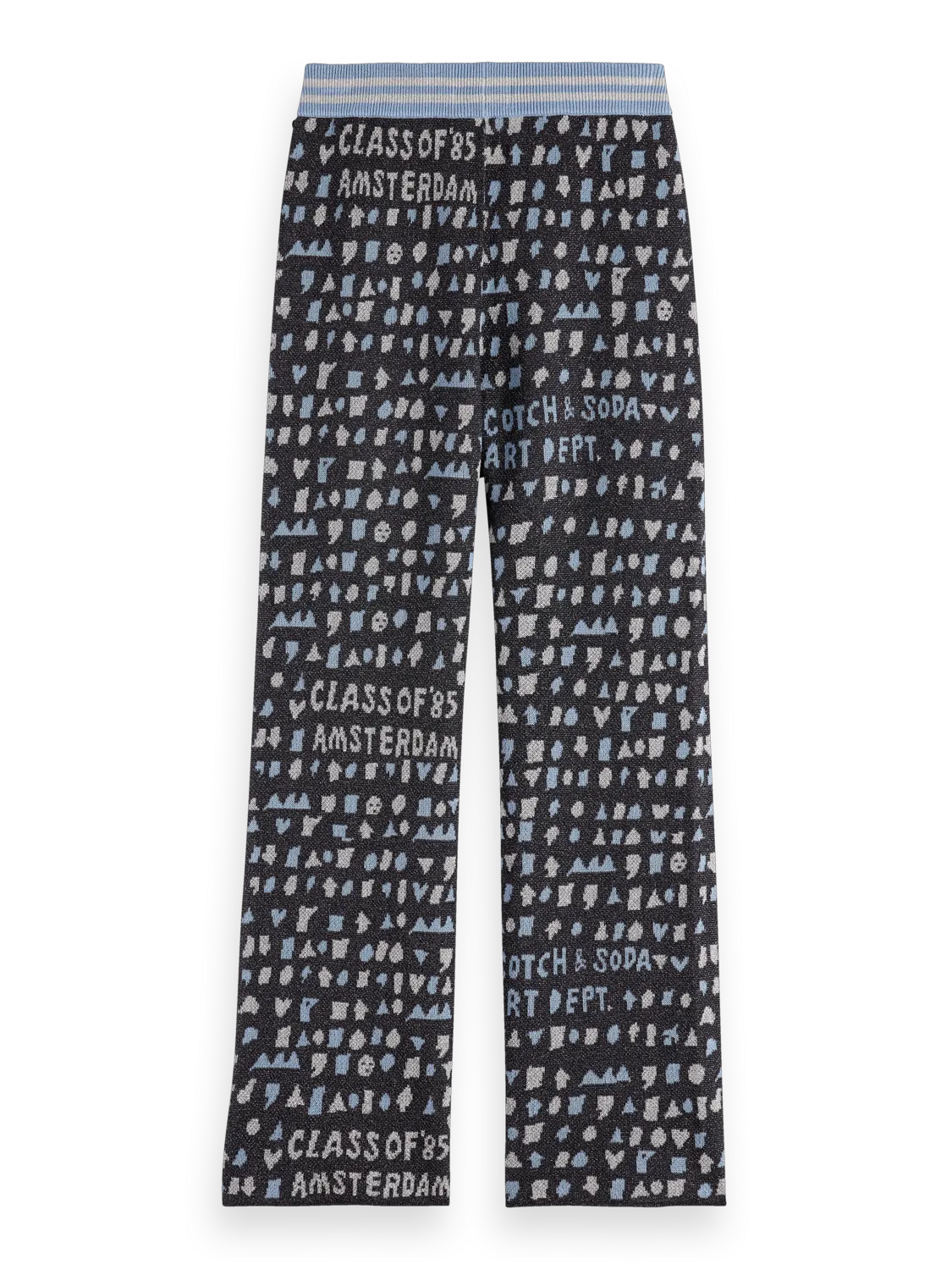 Girls' Straight-Leg Jacquard Sweatpants