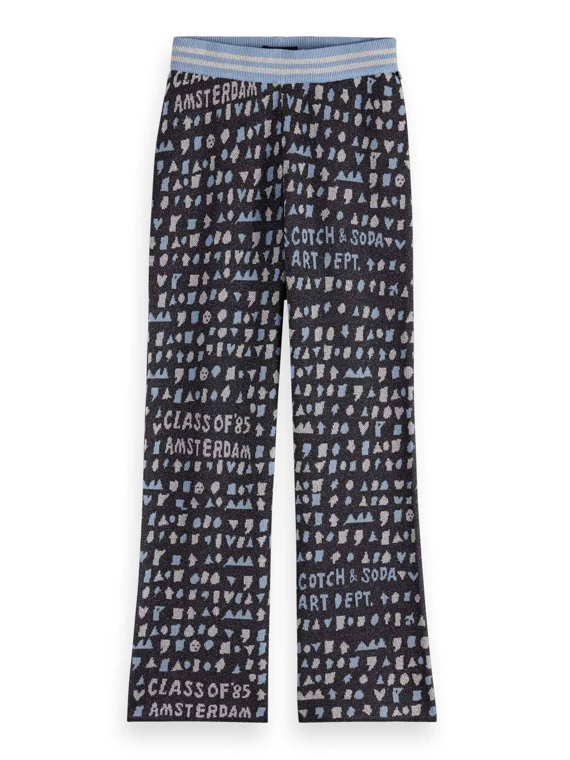 Girls' Straight-Leg Jacquard Sweatpants