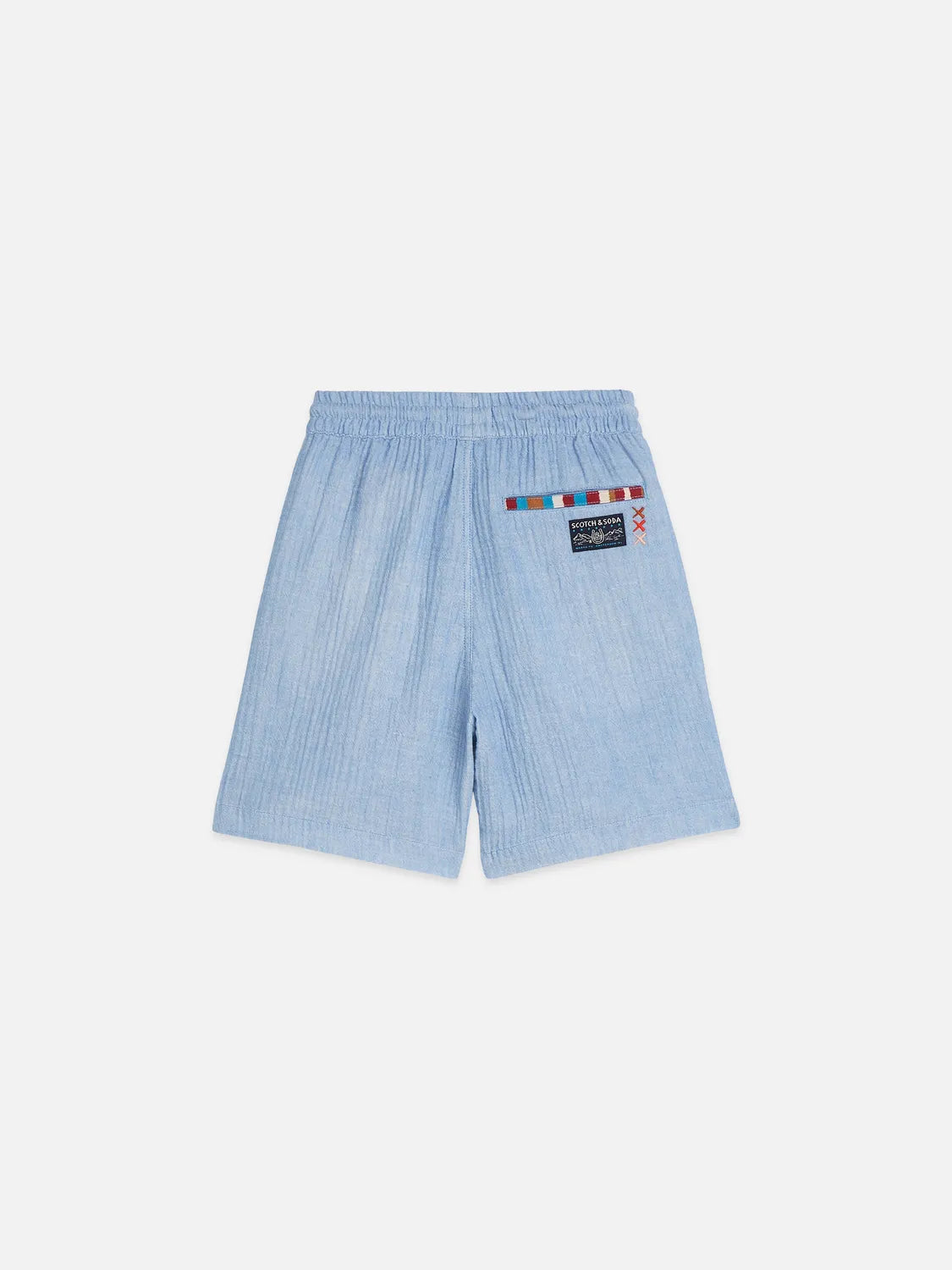 Cotton Chambray Pullon Shorts