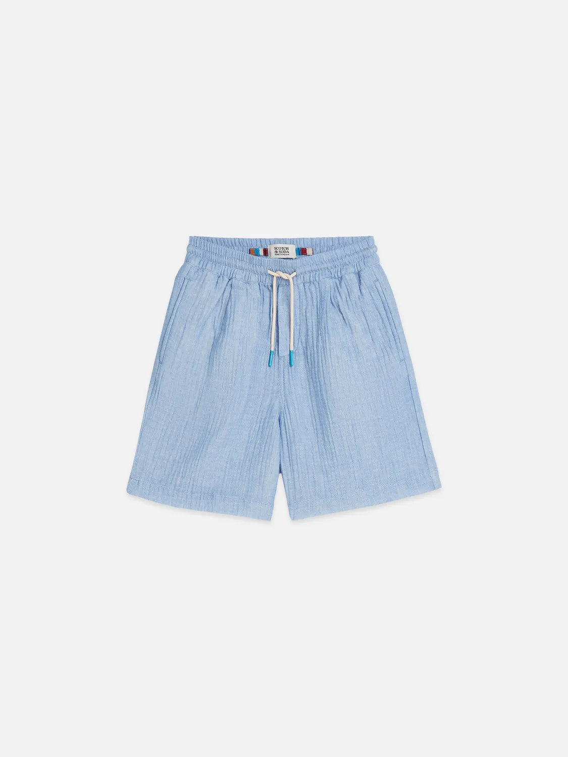 Cotton Chambray Pullon Shorts