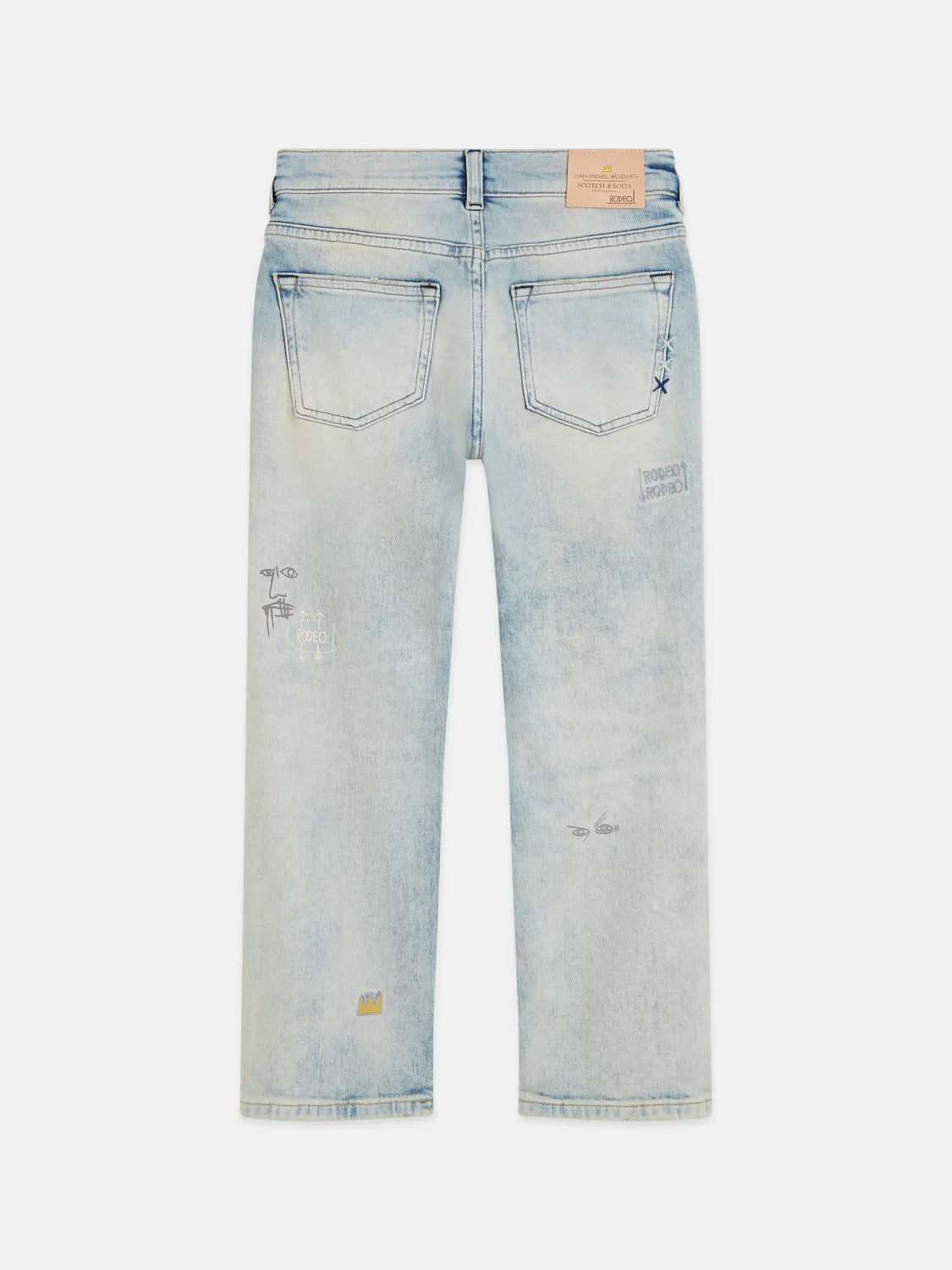 Scotch & Soda x Basquiat Boys' The Pitch Loose Jeans