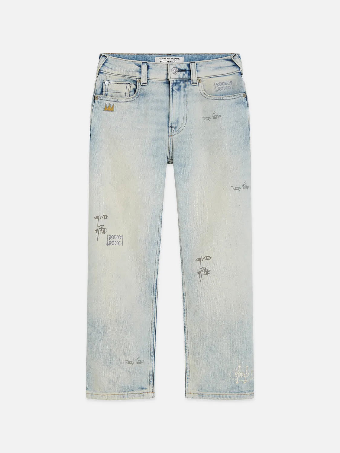 Scotch & Soda x Basquiat Boys' The Pitch Loose Jeans