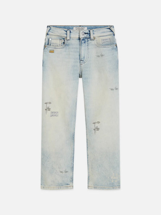 Scotch & Soda x Basquiat Boys' The Pitch Loose Jeans