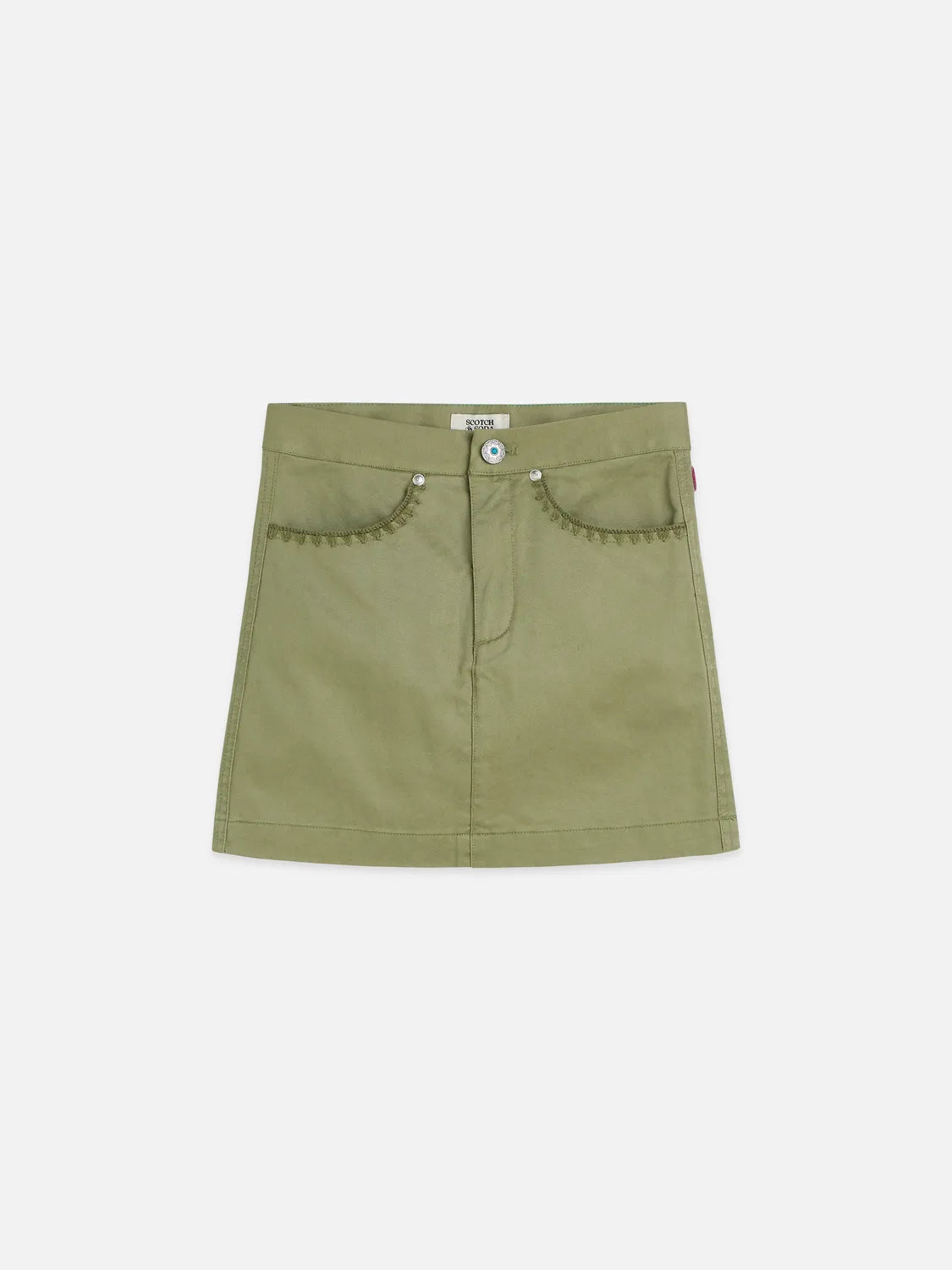 Girls' Washed Twill Mini Skirt