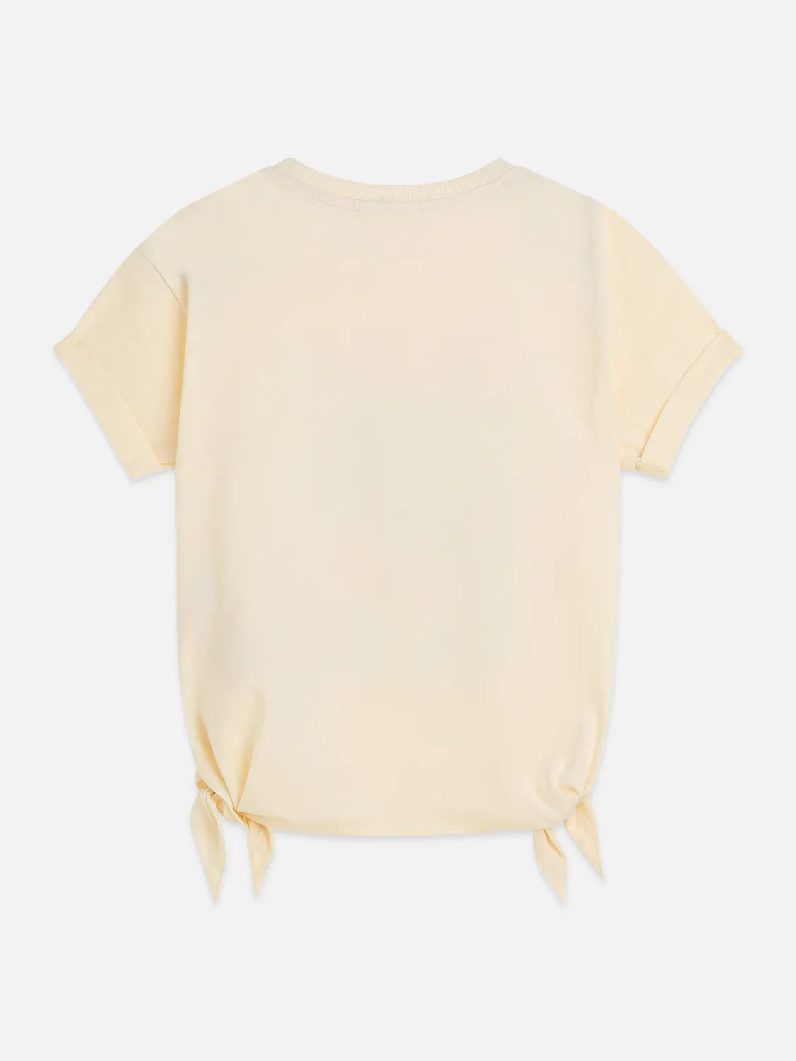 Girls' Front Artwork Relaxed-Fit Knotted T-Shirt