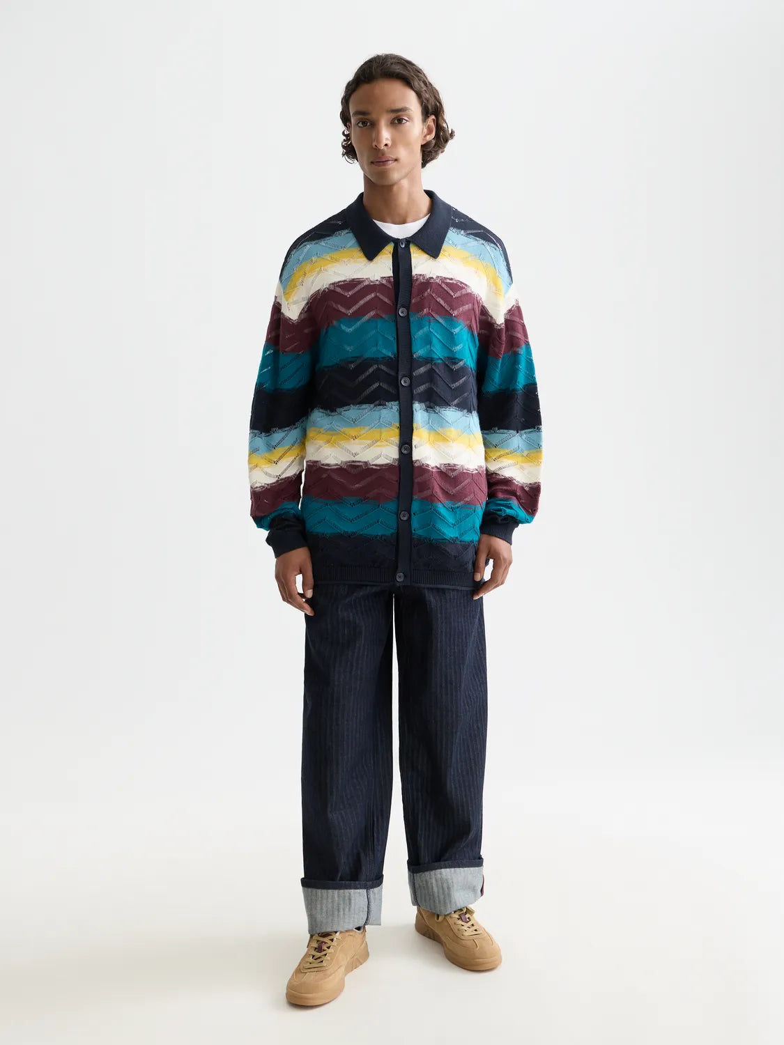 Open Structure Knitted Cardigan