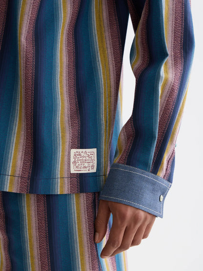 Multicolor Stripe Western Shirt