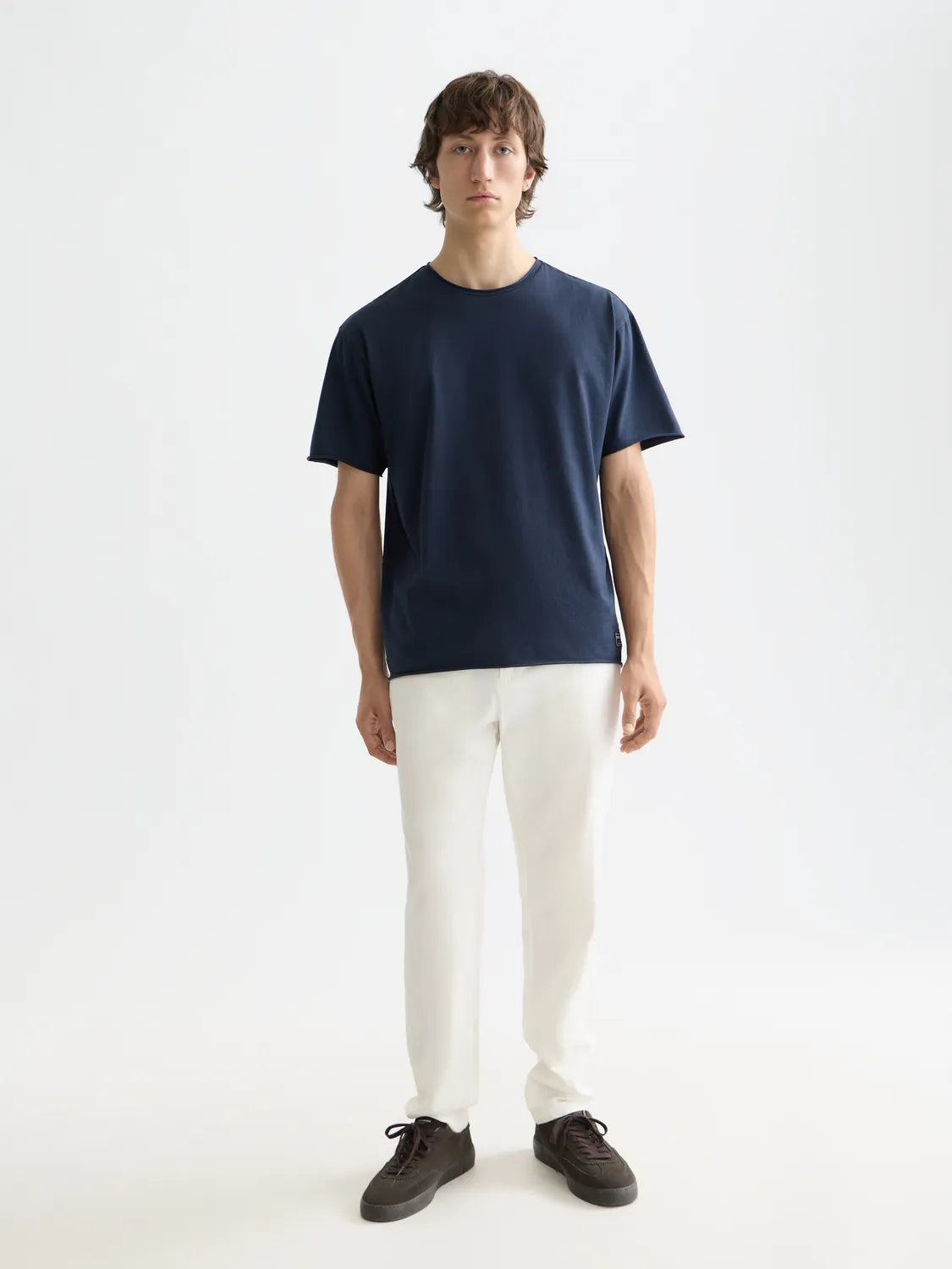 Essentials Raw-Edged Relaxed-Fit Garment-Dyed T-Shirt