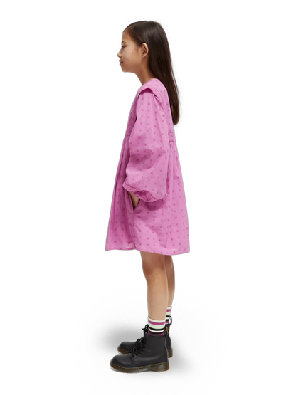 Girls' Broderie Anglaise Panel Dress
