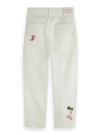 The Tide High-Rise Balloon Jeans - Beach Scene