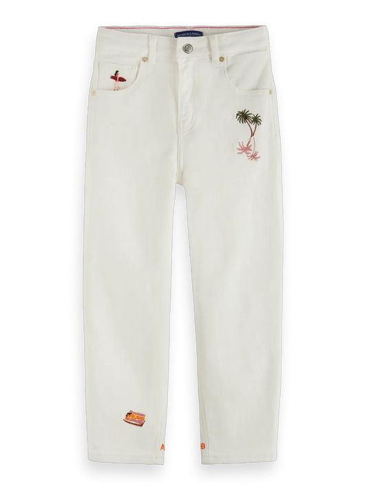 The Tide High-Rise Balloon Jeans - Beach Scene
