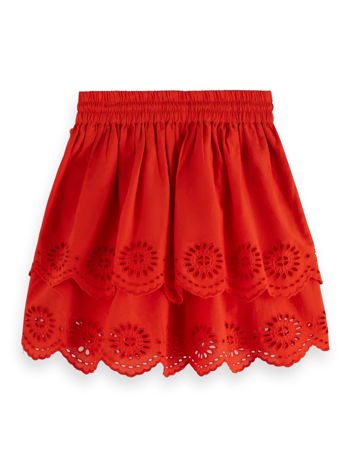 Tiered Broderie Anglaise Skirt