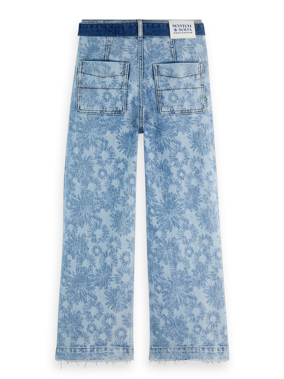 Girls' The Wave Wide Leg Jeans | Abstract Floral