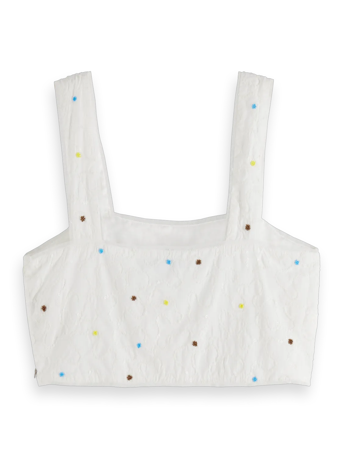 Beaded Crop Tank Top