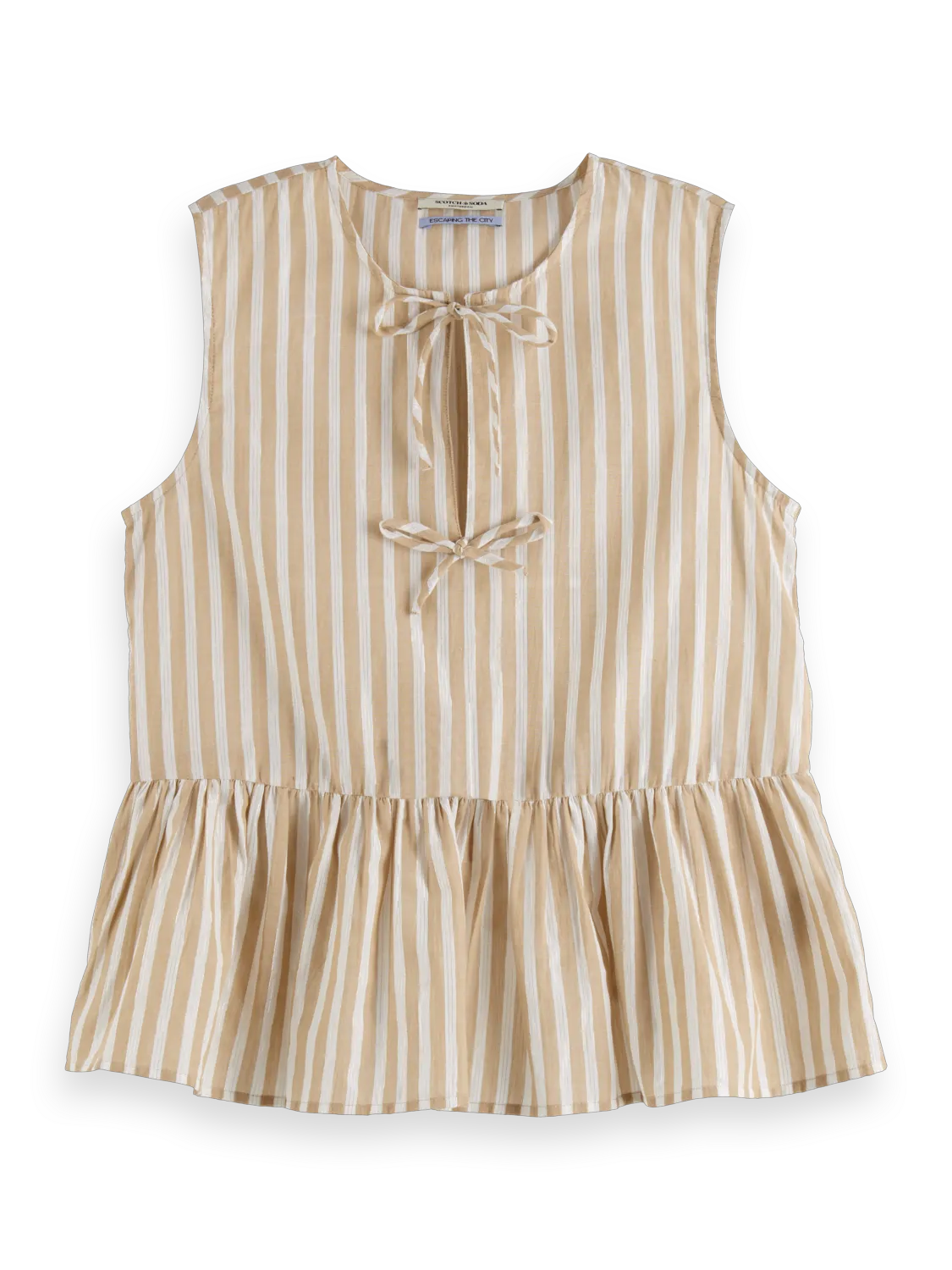 Sleeveless Bow Top