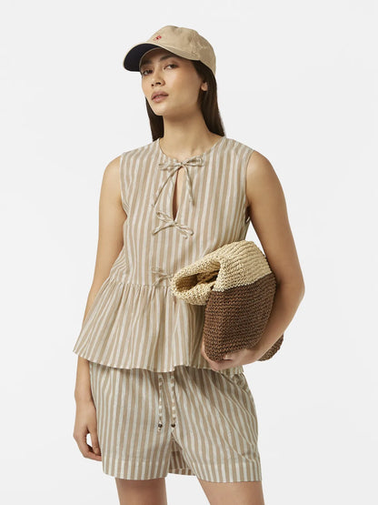Sleeveless Bow Top