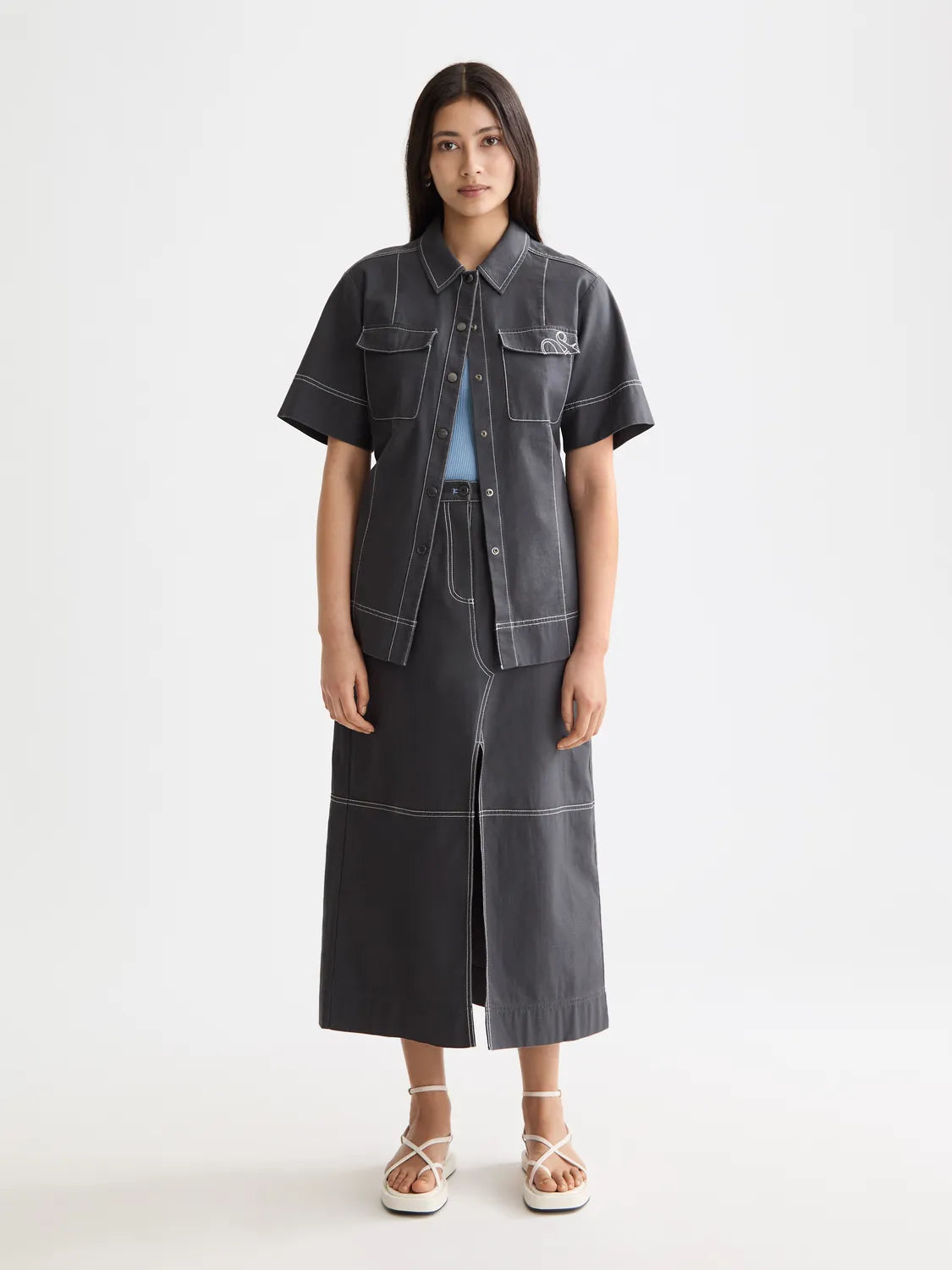Patch Pocket Short Sleeve Shirt