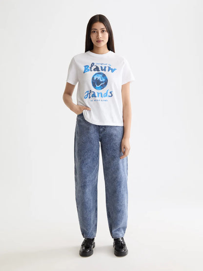 Washed Regular Fit T-Shirt With Chest Artwork