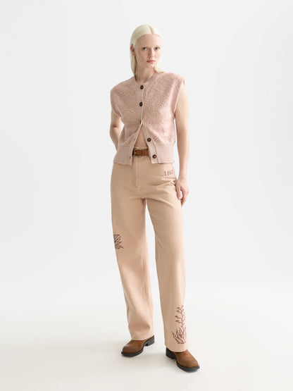 Boucle Stripe Crew Neck Spencer