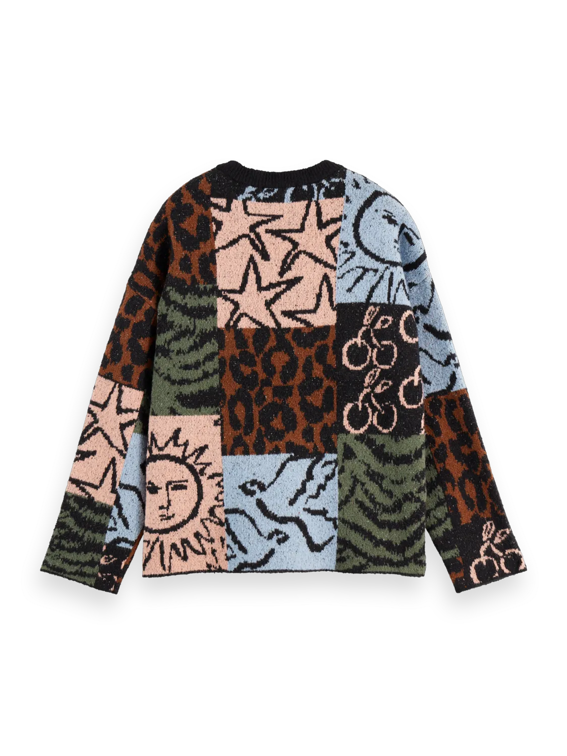 Jacquard oversized pullover