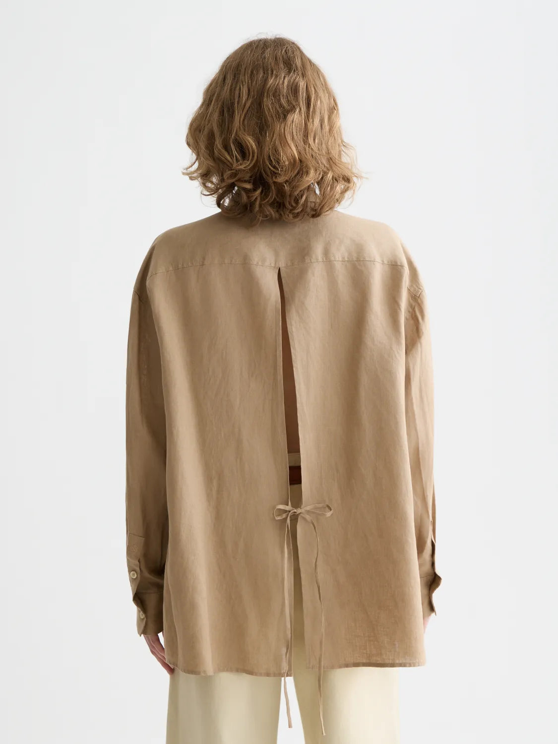 Linen Back Detail Shirt