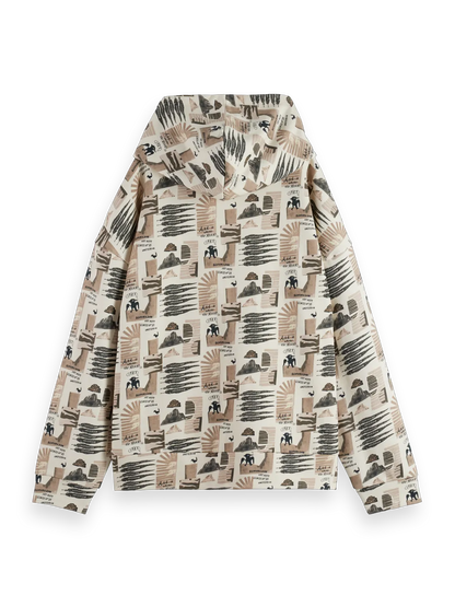 All Over Printed Oversized Fit Hoodie
