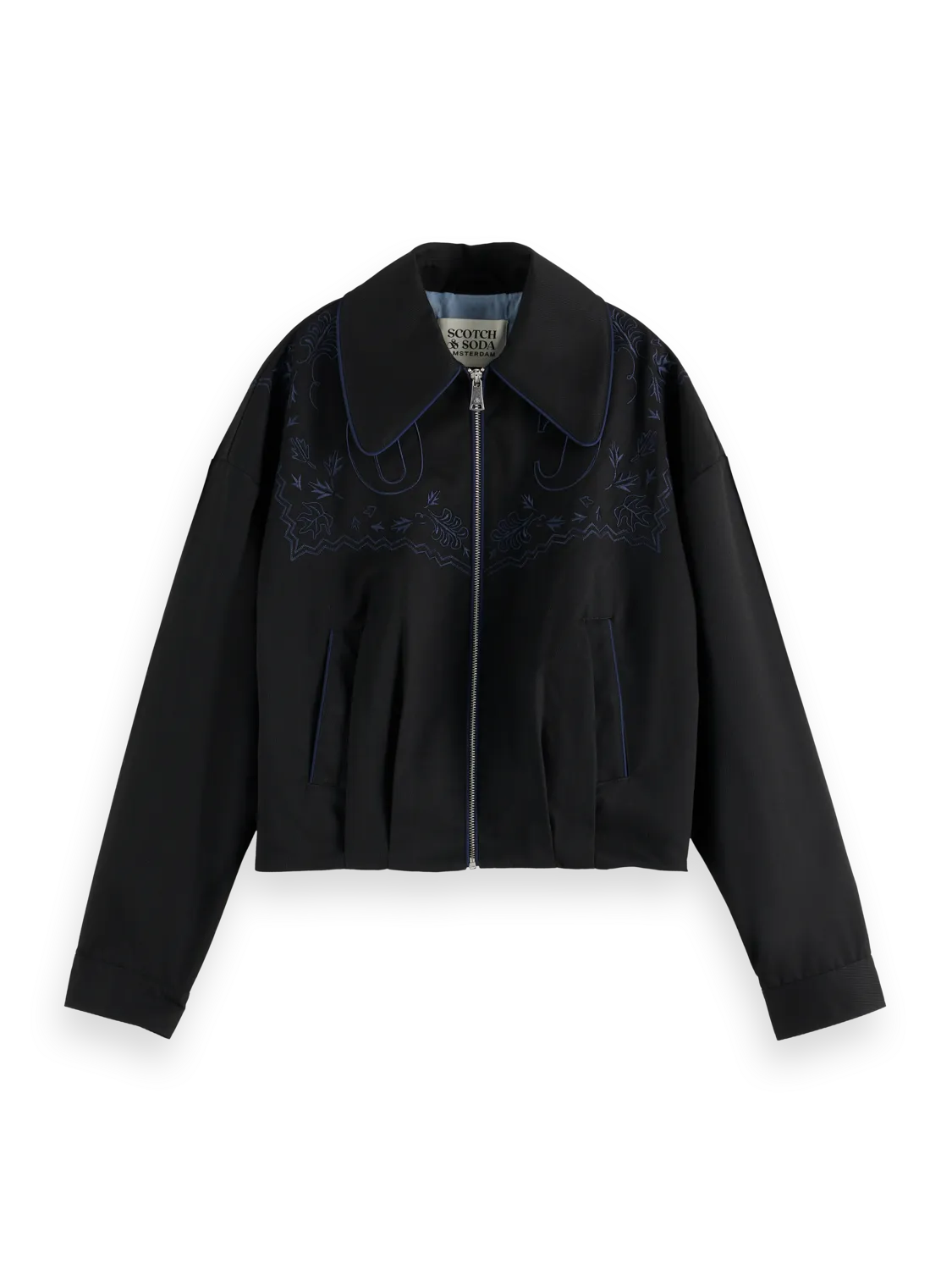 Embroidered bomber jacket