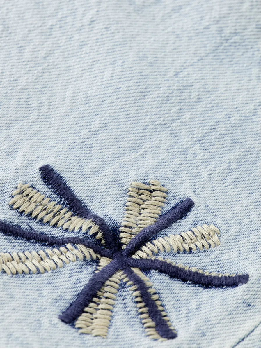 The Ray Cut Off Denim Short | Spring Lights