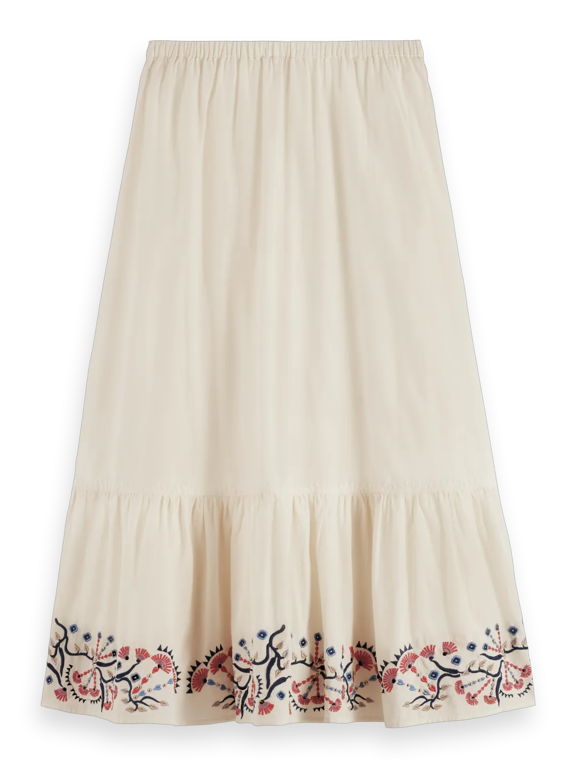 Embroidered Maxi Skirt