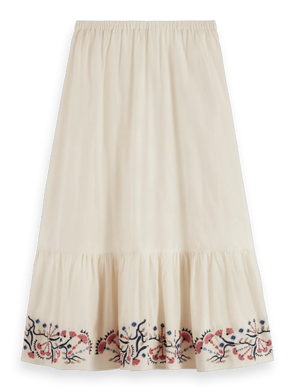 Embroidered Maxi Skirt