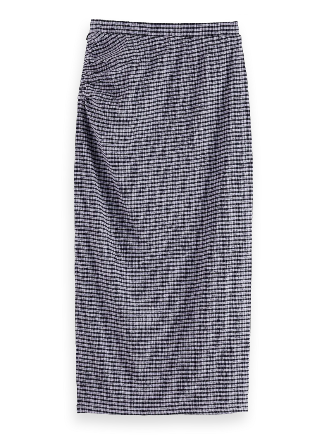 Structured gingham skirt