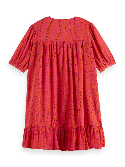 Crinkle Mini Dress