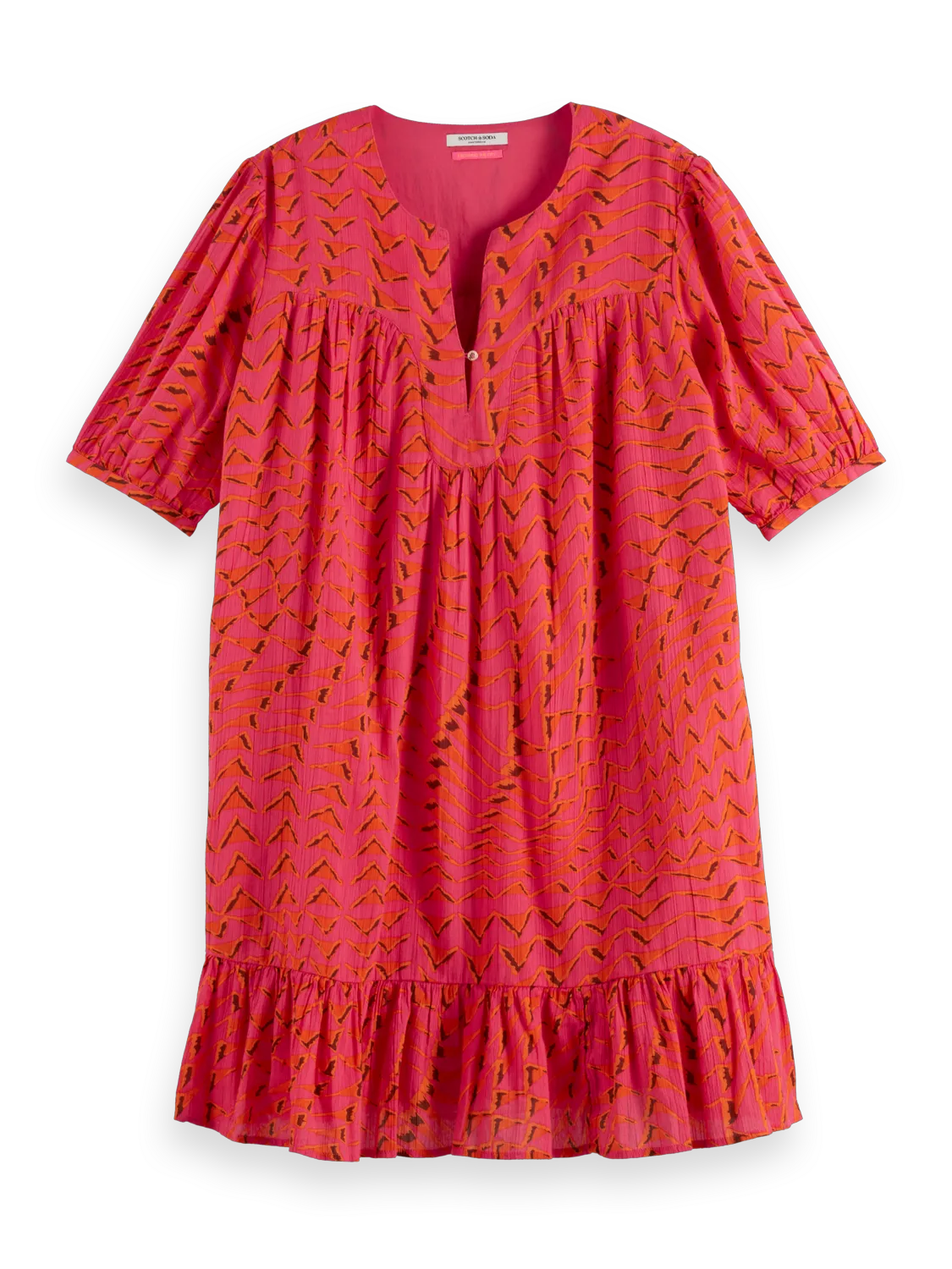 Crinkle Mini Dress