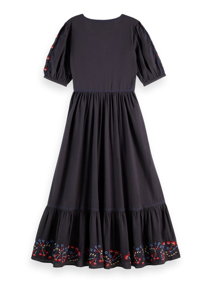 Embroidered Maxi Dress